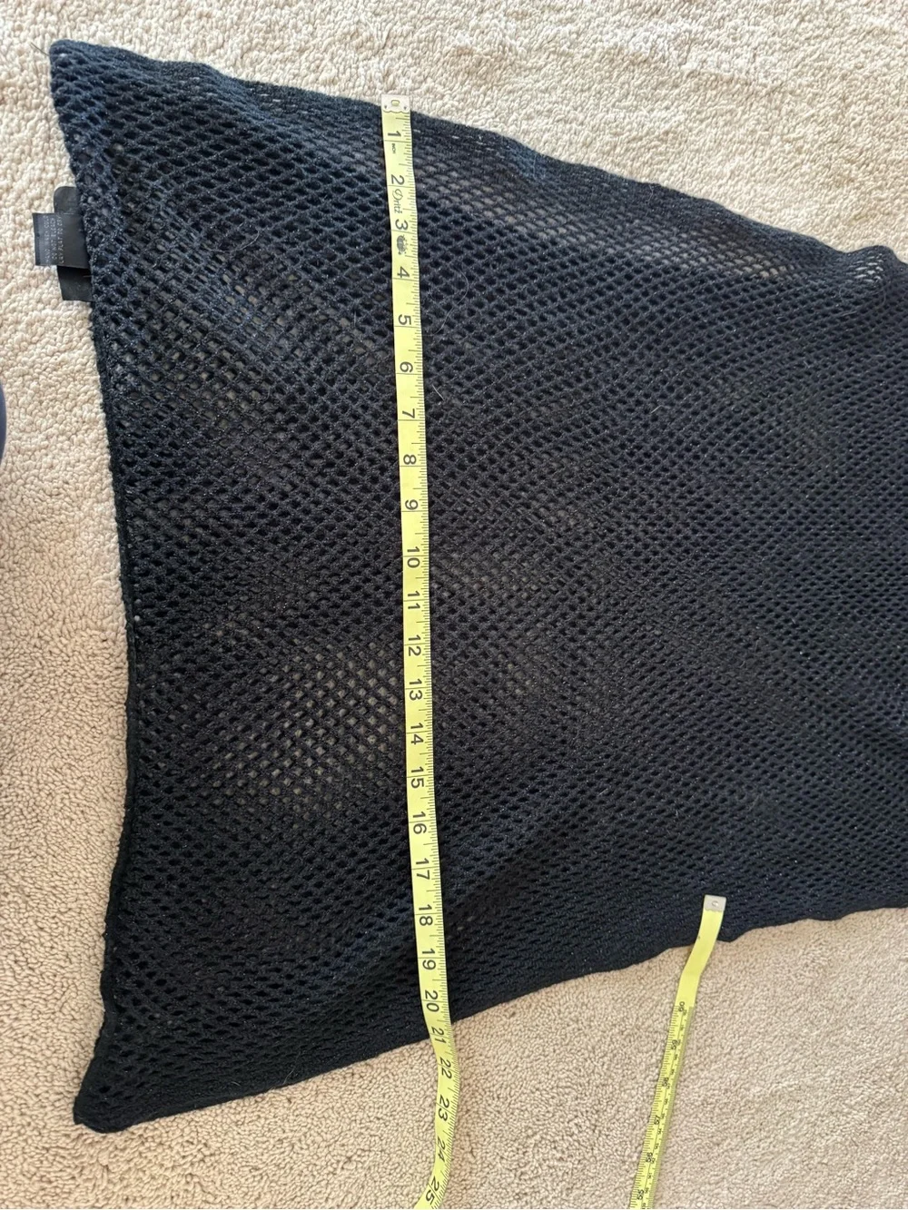 Steve Madden Black Mesh Infinity Scarf